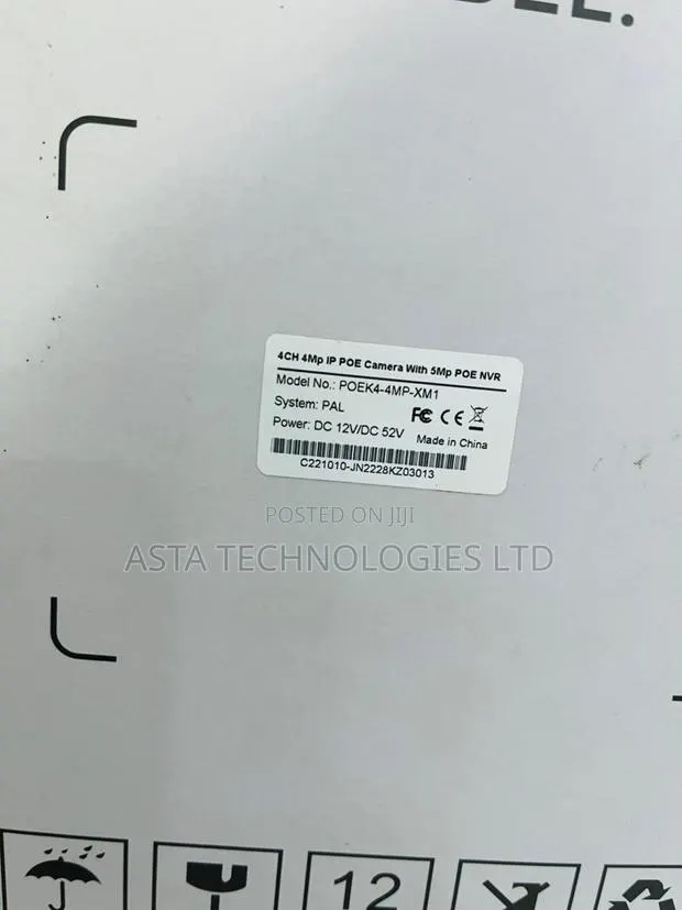 CCTV Camera Kit 4 Channel 4mp NVR With Cables Wires (Plug Play) · Photo 1
