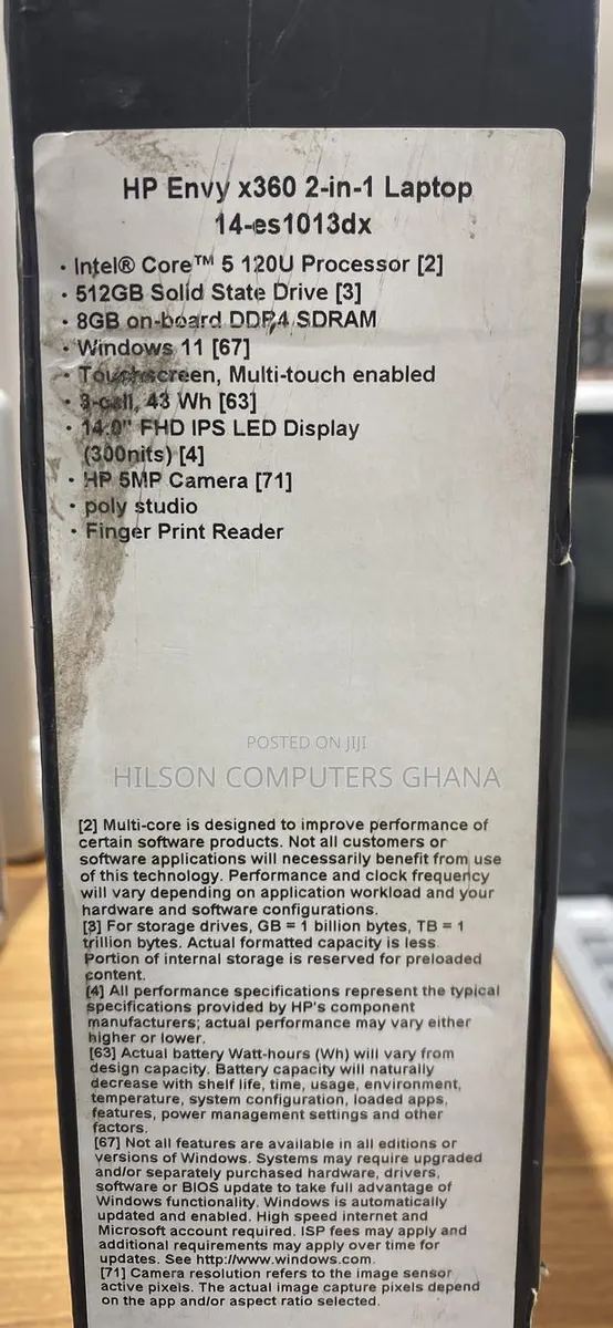 New Laptop HP Envy 14 8GB Intel Core i5 SSD 512GB · Photo 5