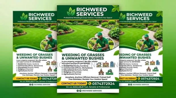 Weed All Bushes Which Includes Farm,school, Homes, Work Place Park Et · Photo 1