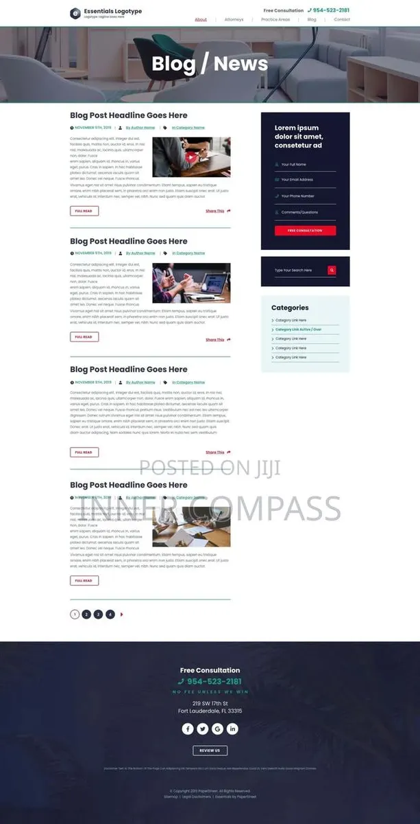 I Will Design Responsive, Mobile Friendly Law Firm Website · Photo 1
