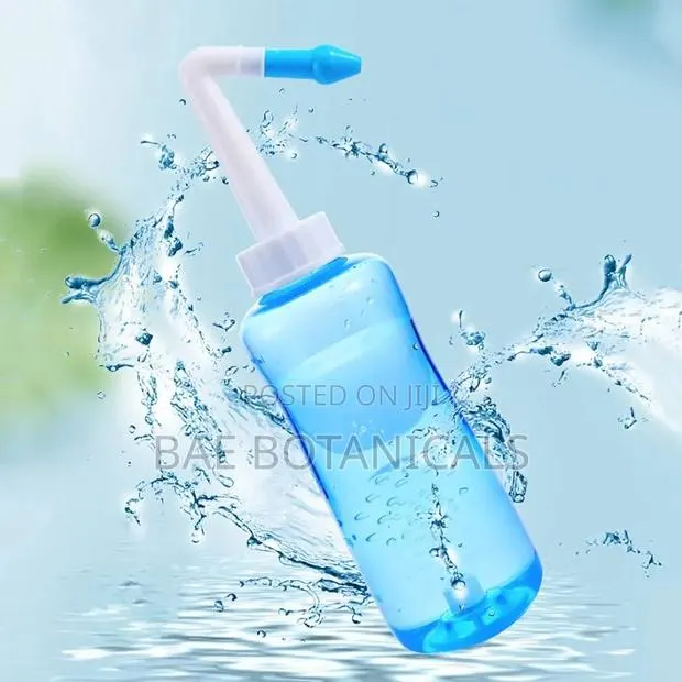 Nasal Rinse Bottle (500ml Capacity) + FREE 500ml Nasal Rinse Liquid · Photo 1