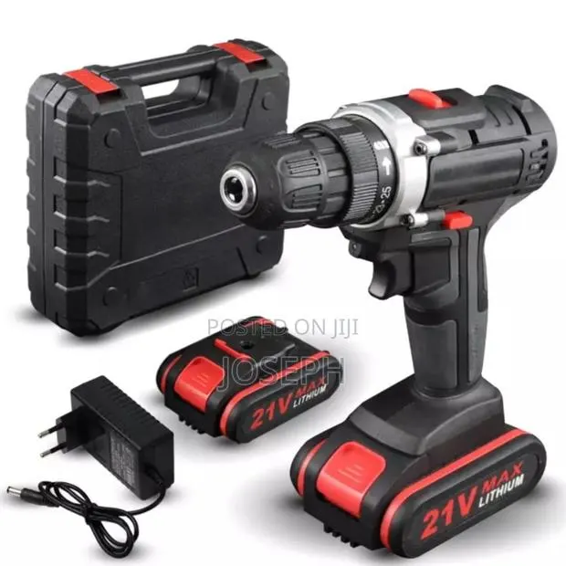 Drill Machine With 2 Batts and Bits · Photo 1