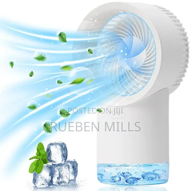 Mist Diffuser Humidifier Air Cooler Rechargeable Fan - 400ml Capacity · Photo 1