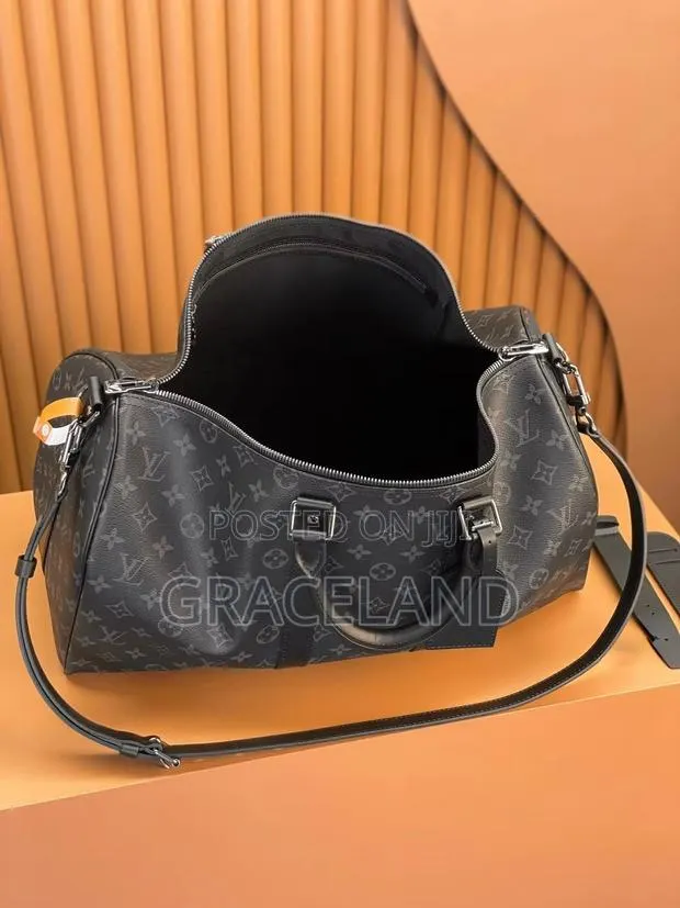 This Is Original Louis Vuitton Pure Real Leather Duffle TravelingBag · Photo 1