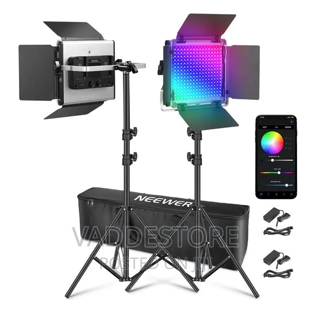 Neewer 2 Pack Rgb660 Led Video Light Kit (On Sale) · Photo 1
