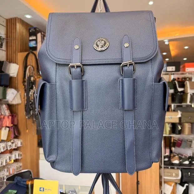 Sunsilk NavyBlue Leather Backpack · Photo 1