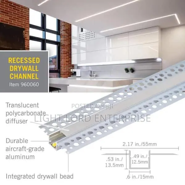 Poshplus Plaster Boards Aluminum Profiles Channel 10feet · Photo 4