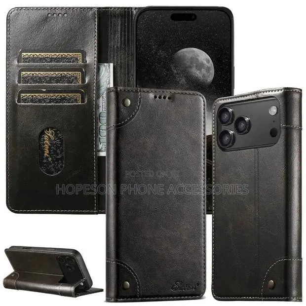 Original Flip Leather Phone Case With Card Slot for IPHONES · Photo 1