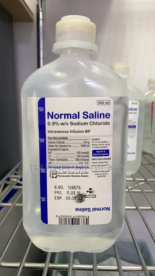Normal Saline Solution Usp. - 500mls · Photo 1