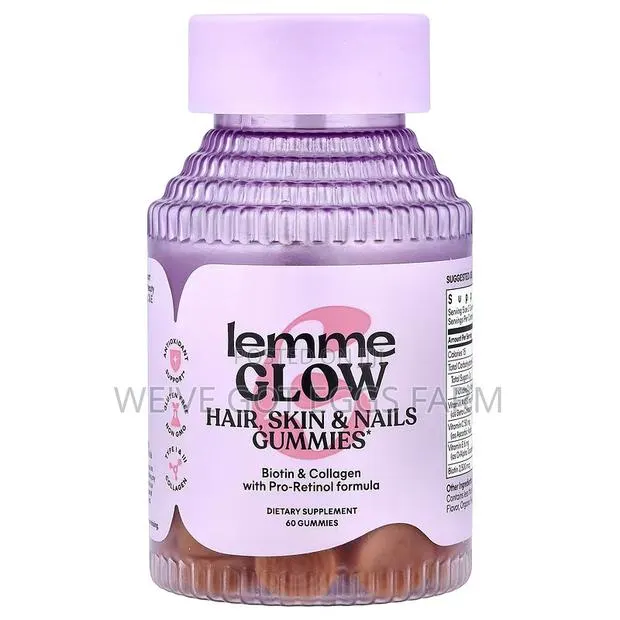Original Lemme Glow Hair Skin & Nails Gummies 60pcs · Photo 1