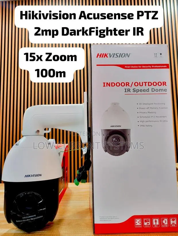 Hikivision 2mp Ip PTZ 15x Zoom 100m Ir Long Range Darkfighter · Photo 1