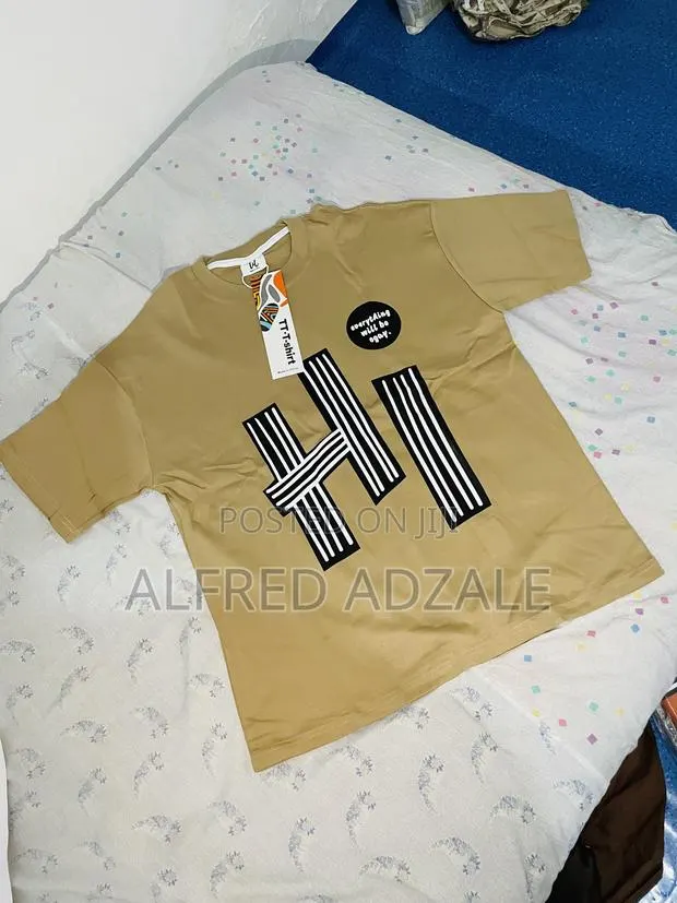 Brown Cotton Mens T-Shirt · Photo 1
