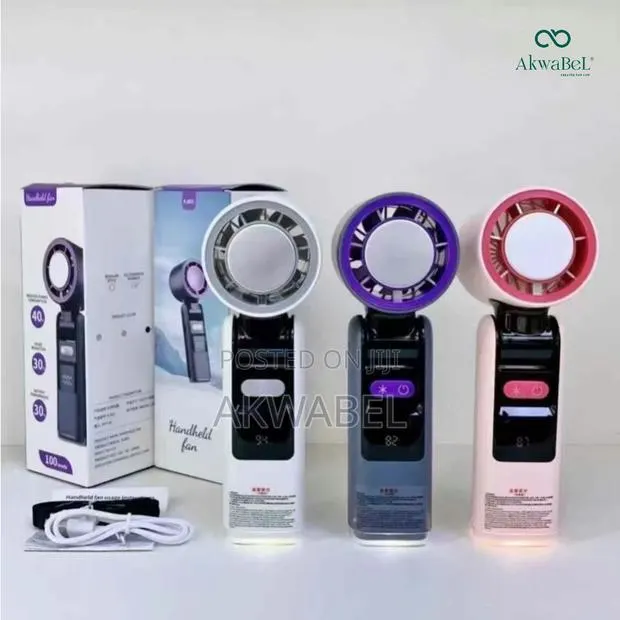 Air Condition Handheld Fan • High Speed Rechargeable Ice Cool Hand Fan · Photo 1