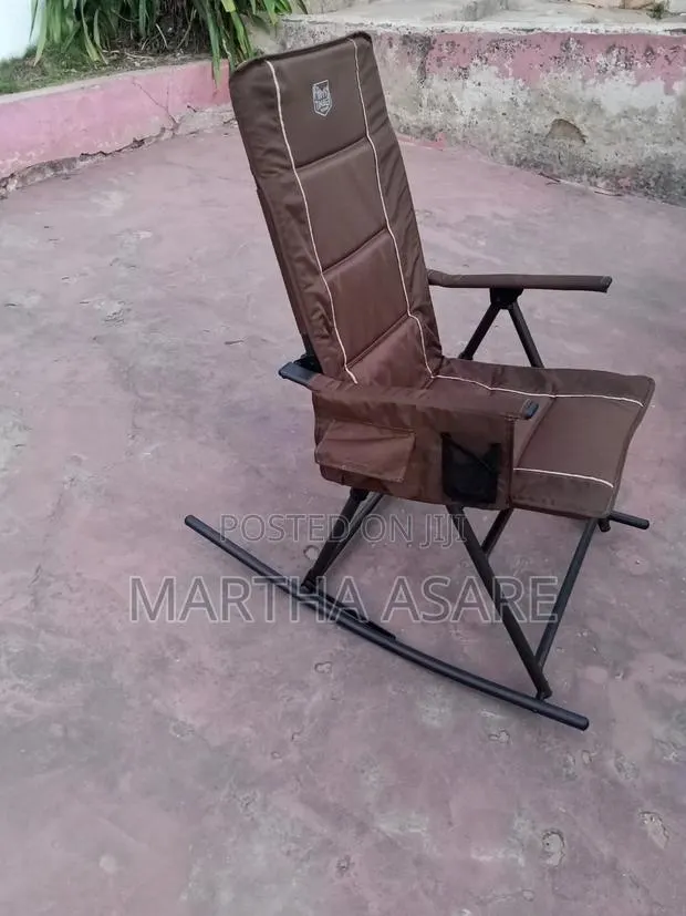 This Is a Timber Ridge High Back Folding Rocking Chair, · Photo 1