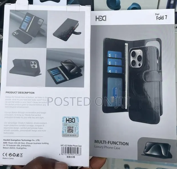 Fold 7/6. 2 In1 Wireless Leather Flip Case, With Front Glass Protector · Photo 1