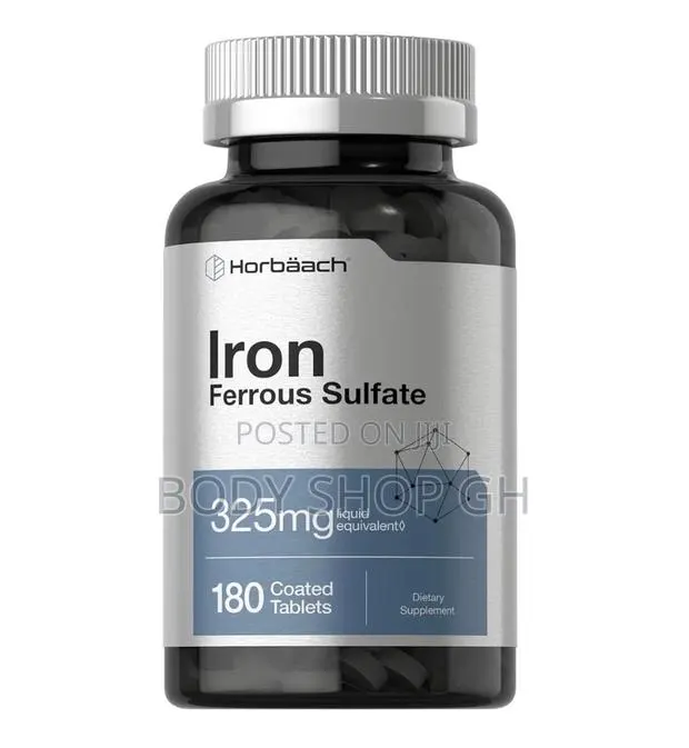Horbäach Iron Ferrous Sulfate | 180 Count | Dietary Supplement · Photo 1