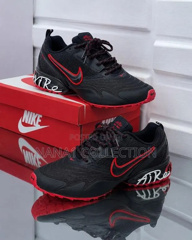 Nike Air Max Sneakers “Red Black · Photo 1