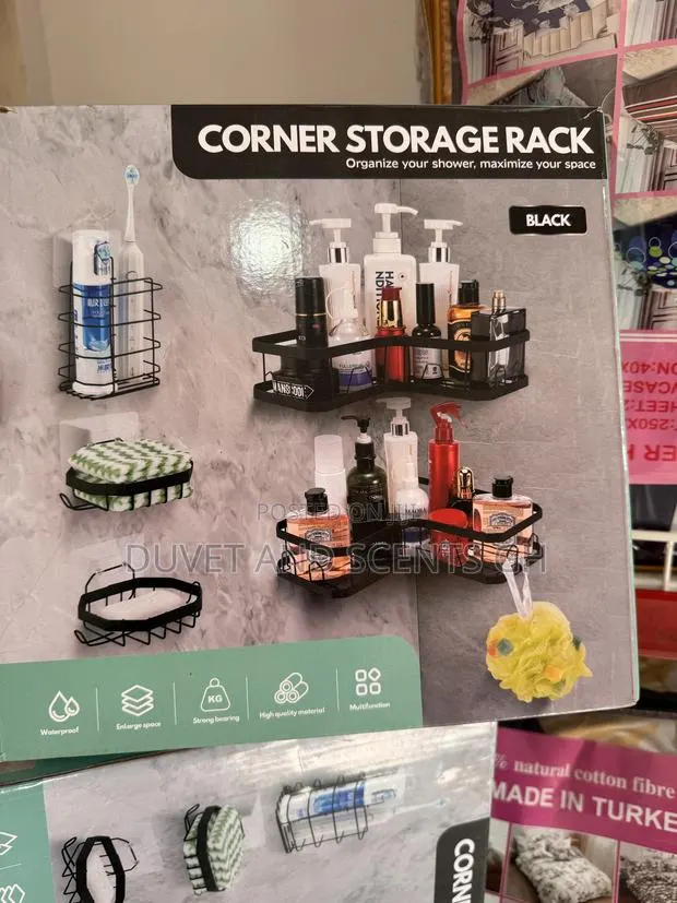 Bathroom Corner Storage Rack · Photo 2