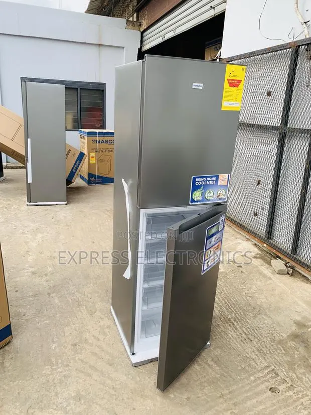 Lovely New Grey Double Door Fridge Nasco NASD2-23sk · Photo 1