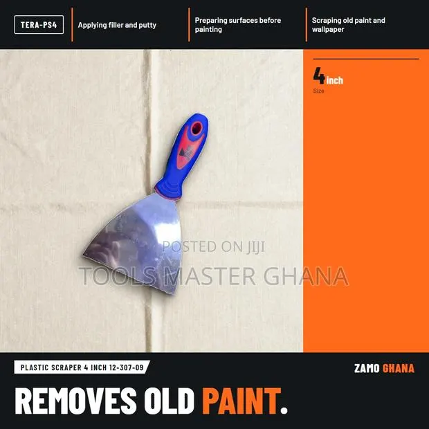 Plastic Scraper 4 Inch 12-307-09 - TERA-PS4 · Photo 1