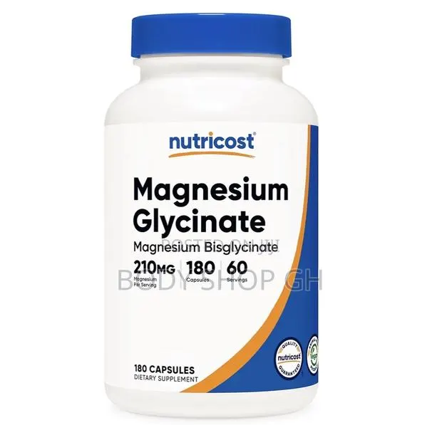 Magnesium Glycinate (180 Caps, 210 Mg ) - Gentle Absorption · Photo 1