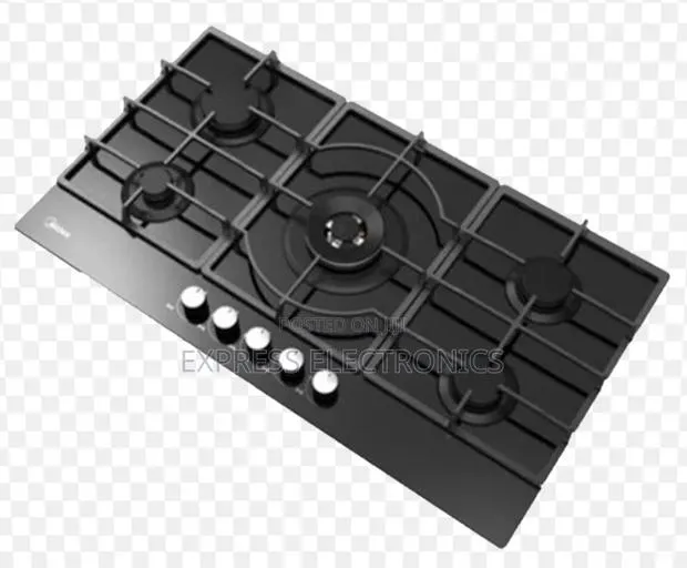 Midea 90Gq095 Built-in Gas Stove, 5 Burners, 60X50 Cm - Black · Photo 1