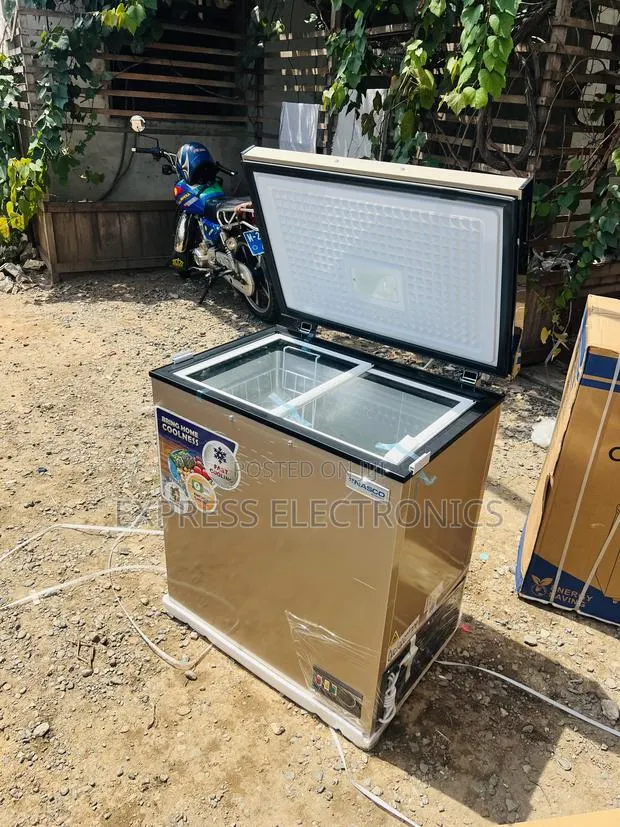 Best Buy for Less Gold Color Chest Freezer Single Door Nas-200fl · Photo 1