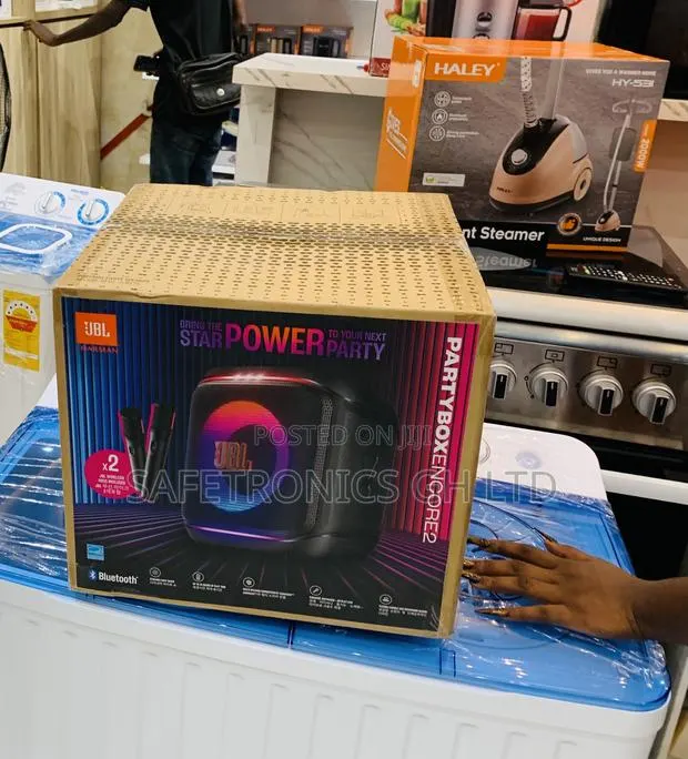Newly Approved JBL Partybox Encore 2 Portableparty Speaker With 2 Mics · Photo 1