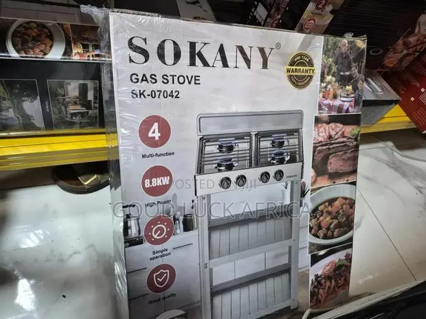 4 Gas Stove With Stand Shelves · Photo 1