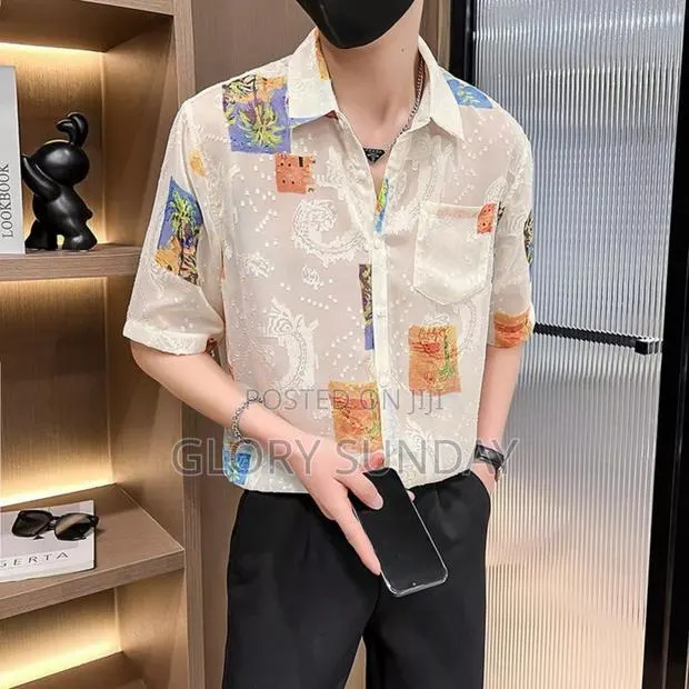 See Through Short Leaves Men's Shirts Available · Photo 1