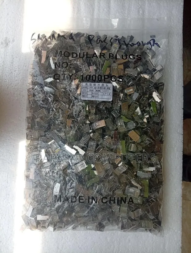 Shielded Passthrough Cat6 Rj45 Connectors(1000pcs) · Photo 1