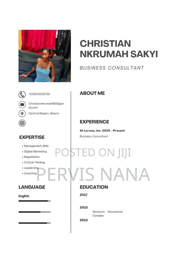 Pro Cv Design-50Ghc, 2hr Delivery+ Cover Letter · Photo 1