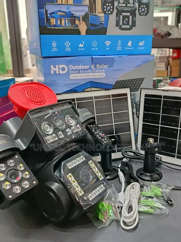 Outdoor Solar Camera 4 Lens · Photo 1