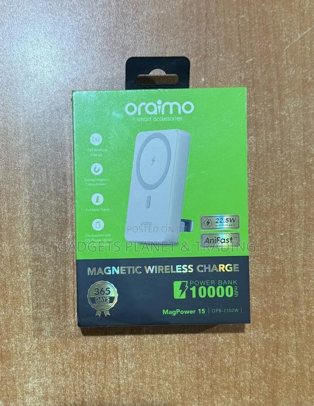 Oraimo Magpower 15 10000mah Wireless and Wired Power Bank · Photo 3
