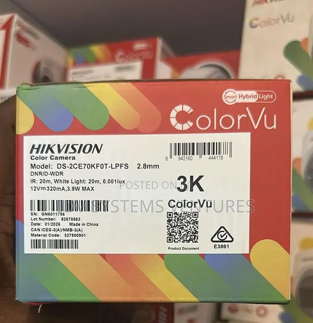 CCTV Cam Ds-2ce10kf0t-Lpfs3k Colorvu Smart Hybrid Light Fixed Mini · Photo 1