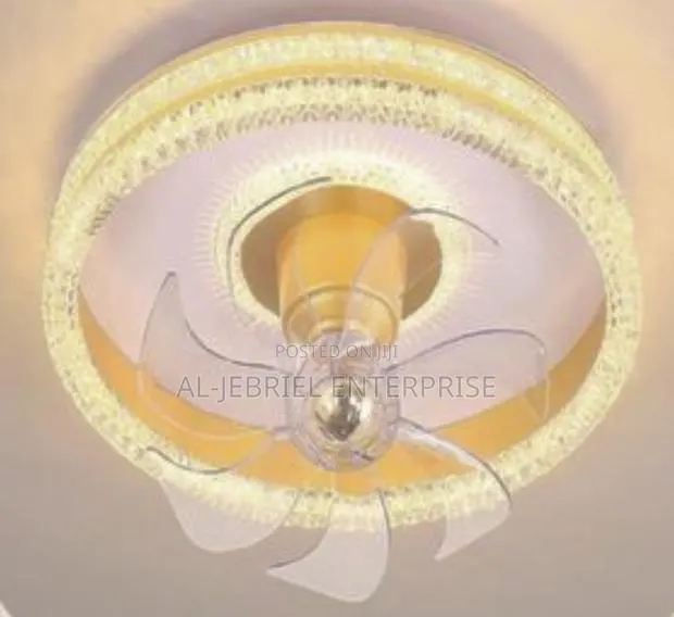 Led Crystal Ceiling Fan · Photo 1