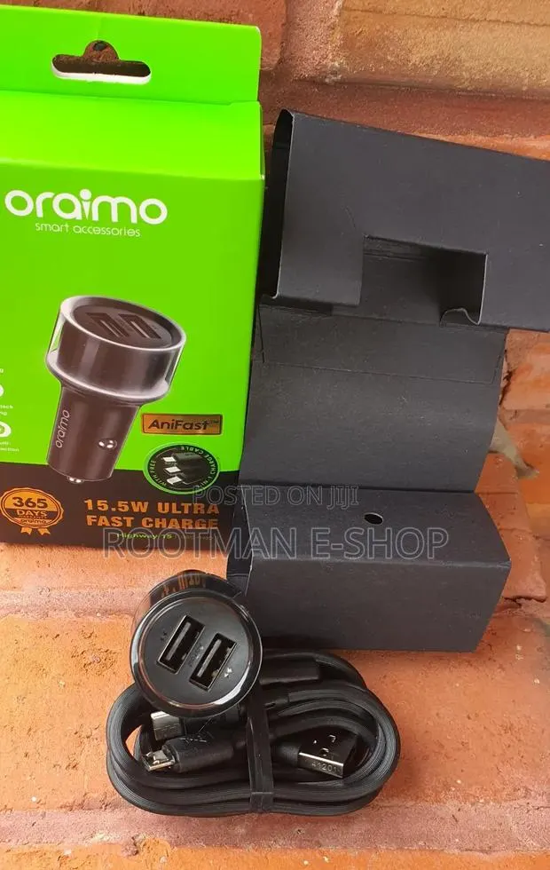 3 in 1 Cable 15w Fast Charger for Vehicles (Oraimo) · Photo 1