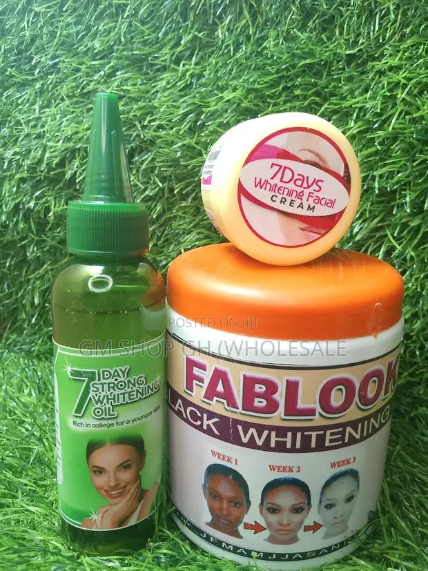 Fablook Soap,7 Days Whitening Oil and Face Cream. (Gv5432) · Photo 1