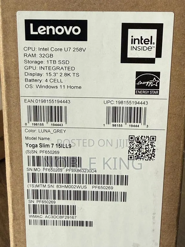 New Laptop Lenovo Yoga 7 15ITL5 32GB Intel Core Ultra 7 SSD 1T · Photo 1