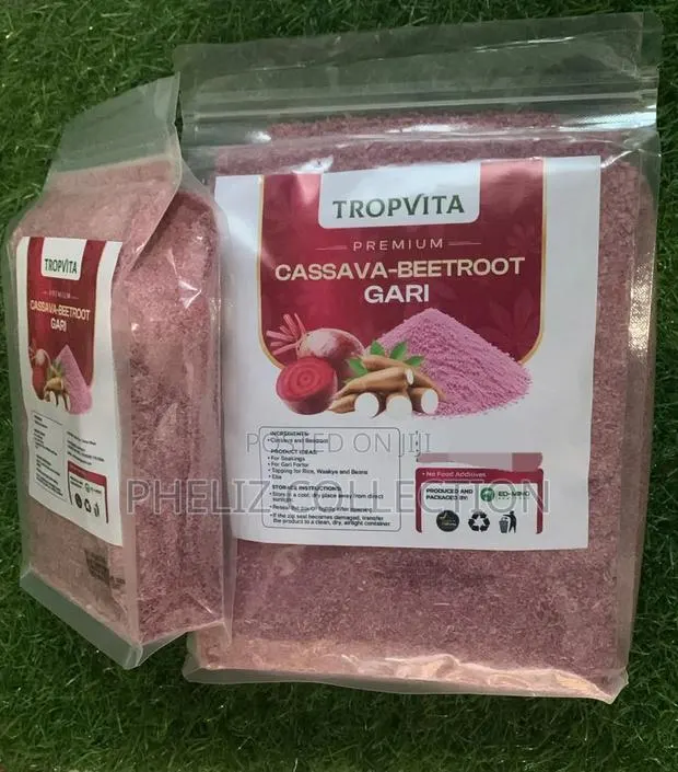 Cassava-Beetroot Gari · Photo 1