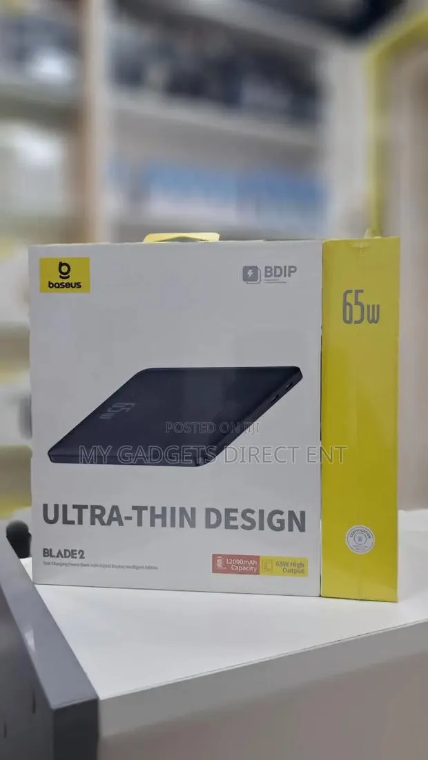 Baseus Blade 2 Smart Power Bank 65w 12000mah · Photo 1
