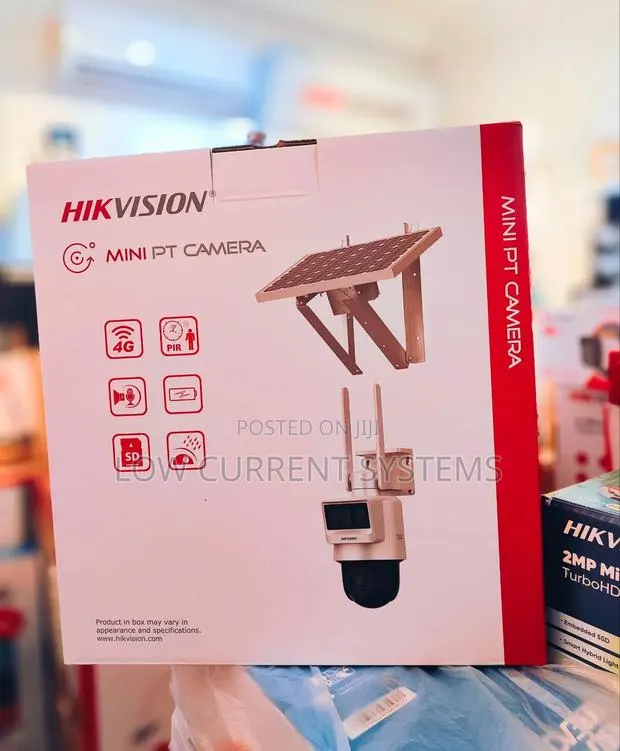 Hikvision 4mp Pt Solar Ip Camera 4g Sim Card Lte Mic Cctv Ip · Photo 1
