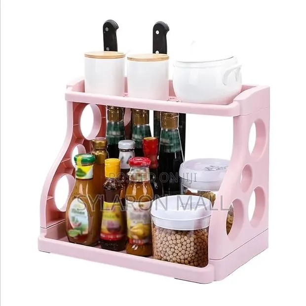 2 Tier Kitchen Organizer Rack With Knife Slots · Photo 1