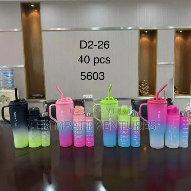 Colourful 3 Set Water Bottles · Photo 1