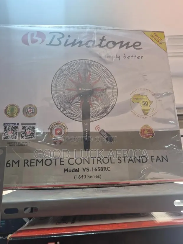 Binatone 16inch Standing Fan Remote Control · Photo 1