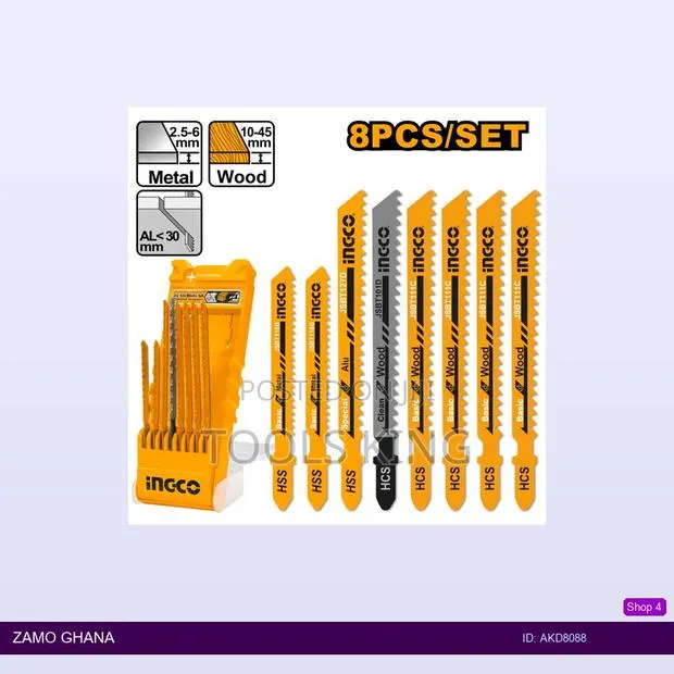 8 PCS Jig Saw Blades - Akd8088 · Photo 1
