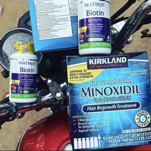 KIRKLAND MINOXIDIL OIL ( 6 in a Pack ) FOR BEARD HAIR · Photo 1