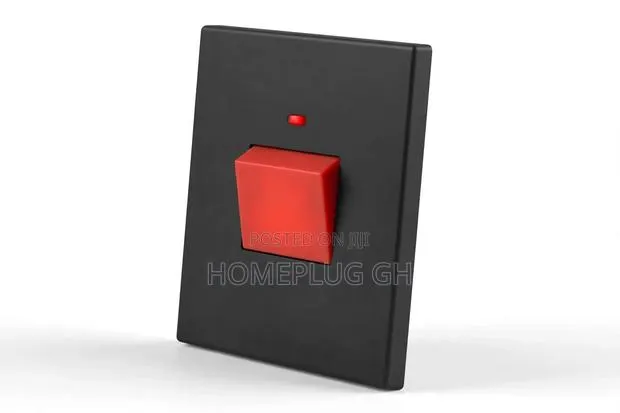 45A Switch With Neon – Black (F1-B-08) · Photo 1