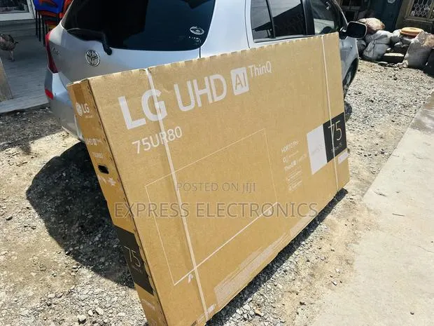 Ultra Slim Sleek Black Lg Uhd Smart Glossy 75”Ur78003 · Photo 1