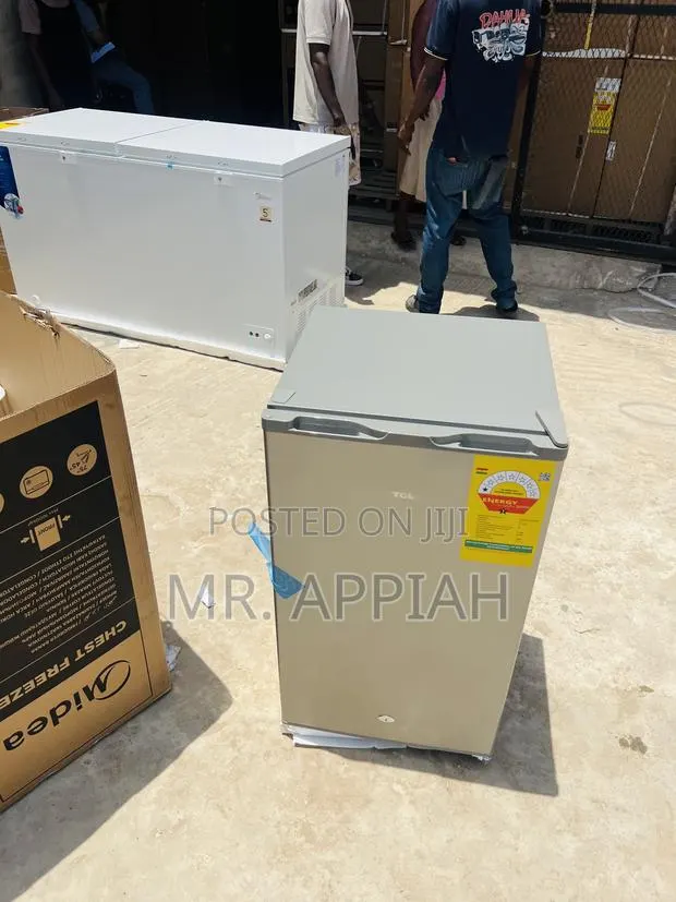 Sealed in Box TCL Single Door Table Top Refrigerator(Gray). · Photo 1